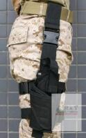 New - AGPTEK Drop Leg Holster Tactical Army Black Adjustable Military Airsoft Pistol/Gun Drop Leg Thigh Holster Right Handed with Magezine Pouch