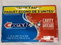 3-Tubes New Crest Toothpaste . EXP. 2028 AUG