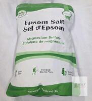 Yogti Epsom Salt 5 lb (2.27 kg) Magnesium Sulfate Bath Foot Soak Gardening, Exp 03/2028, Lot EPM507251