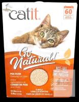 New Catit Go Natural! Pea Husk Clumping Cat Litter Natural, 5.6kg (2&times; 2.8kg) , Subtly Vanilla Scented