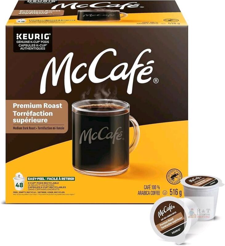 New McCafe Premium Medium Dark Roast K-Cup Coffee Pods, 48 Count, For Keurig Coffee Makers [ bb feb/2027]