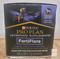 New - Purina Pro Plan Veterinary Supplements FortiFlora . 30 &times; 1g sachets . BB 2027 07