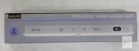 2-Pack New WILLED Under Cabinet Lights Rechargeable, Battery Display, 60-LED Touch Light Bar, Motion Sensor Light Indoor, Battery Operated Closet Lights Wireless . Measures 9.5" long