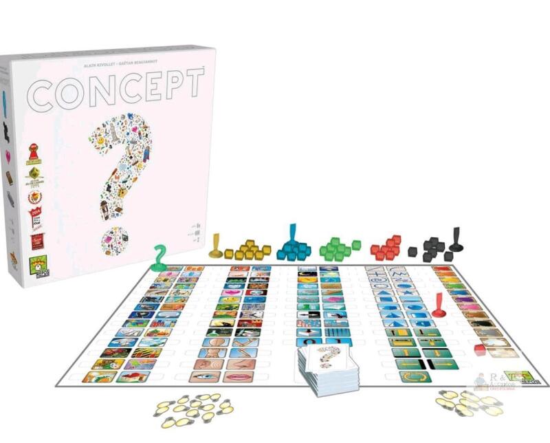 New Concept Board Game &ndash; Creative Guessing & Communication Game, Family Party Game, Ages 10+, 4&ndash;12 Players - English