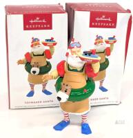 2 New HALLMARK Keepsake Christmas Ornament 2025, Toymaker Santa 4"
