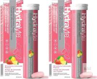 [exp 10-2027] 2 New Hydralyte Electrolyte Tablets | STRAWBERRY LEMONADE Flavored Electrolytes | Pre-Workout and Post-Workout Hydration Solution to Enhance Performance and Maximize Recovery | (2 Tablets per Serving, 2 Packs of 20, 40 Tabs Total)