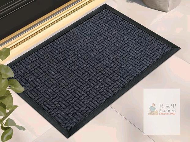 New - Mibao Front Door Mat, Heavy Duty Durable Welcome Mat for Outdoor Indoor, Dirt Trapper Waterproof Super Absorbent Door Mat, 29.5" x 17", Navy