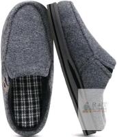 New Size 13 Women's Oncai Clog Slippers with Arch Support Stripe Cotton-Blend Faux Fur High-Density Memory Foam Warm House Slippers Slip-on Indoor Outdoor Rubber Sole