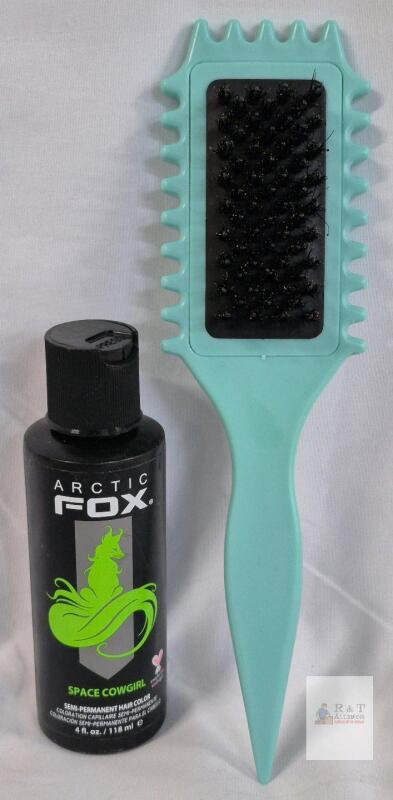 Arctic Fox Space Cowgirl Hair Dye 4oz with Teal Applicator Brush, Semi-Permanent, Vegan