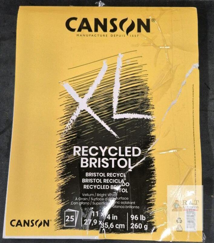 Canson XL Recycled Bristol Pad, 11"x14", 25 Sheets, 96 lb, Vellum Surface,