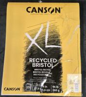 Canson XL Recycled Bristol Pad, 11"x14", 25 Sheets, 96 lb, Vellum Surface,