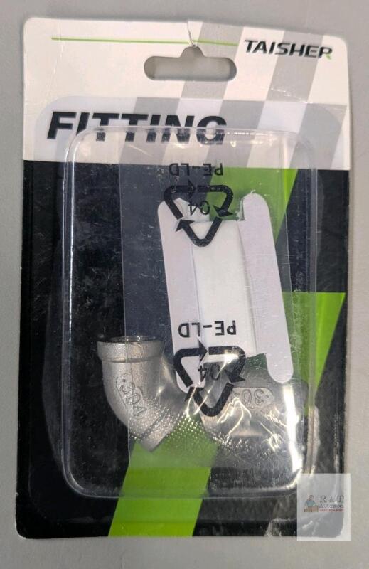 TAISHER FC-567S 304 Stainless Steel 90&deg; Elbow Fitting, 1/4" NPT Female