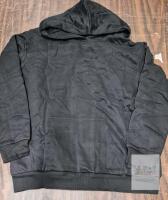 NEW Black Pullover Hoodie, Size Large, Polyester Elastane Blend, Kangaroo Pocket