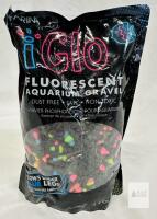 Marina iGlo Fluorescent Aquarium Gravel, 4.4 lbs, Multi-Color, Glows Under Blue LEDs