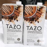 2 BB AUG 2026 Tazo Chocolate Chai Latte Black Tea Concentrate, 946 mL Carton, Sealed