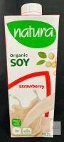 Natura Organic Soy Strawberry 946 mL | Dairy-Free, Vegan, GMO-Free, Best Before 2026 JUN 09
