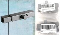2 New Anteisi Latch Lock Gear Handle French Door Locks Latch Barrel Bolt Latch,Dead Bolt Locks for Doors Inside,Door Safety Locks from Inside Bathroom Stall Lock Slide Locks for Inside Door (Grey) 3" Long