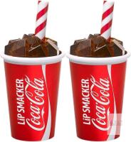 2 New COCA-COLA &times; LIP SMACKER Coke Cup Lip Balm 7.4g ea