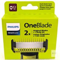 Philips OneBlade Face + Body Kit QP620/80 with 2 Blades, Skin Guard, and 3mm Body Comb