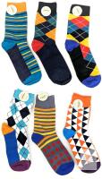 6 New Pairs Size MED Unisex Funny Socks Fun Dress Cozy Crazy Cute Novelty Fashion Gift Breathable Cotton Boot Socks