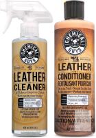 New Chemical Guys Vintage Series Leather Cleaner & Conditioner, Odorless, for Car Interiors, Furniture, Boots, and More (Works on Natural, Synthetic, Pleather, Faux Leather and More), 473 ml ea
