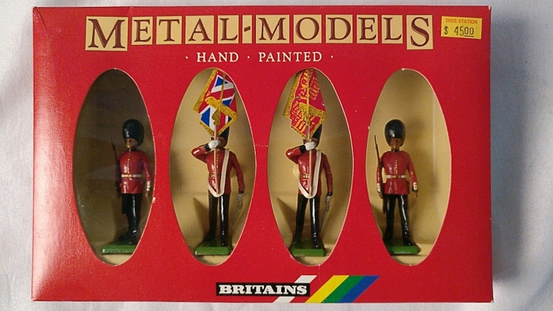 New Britains Scots Guards Queens Colour Party Metal Models - 7249