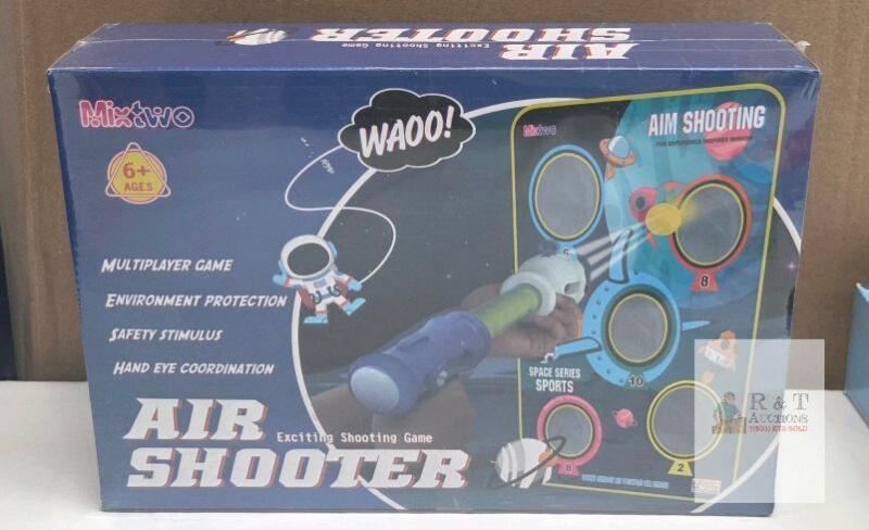 Mixtwo Mix Deux Air Shooter Game Set &ndash; 2 Blasters, Target, 24 Foam Balls, Age 6+
