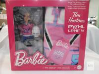 Barbie Tim Hortons PWHL Doll & Blanket Gift Set, 2025 Edition, 35"x45" Blanket