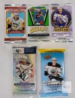 5-Pack Lot Hockey Cards: Upper Deck O-Pee-Chee, MVP, SP, Series One 2025-26 & 2022-23 Sealed