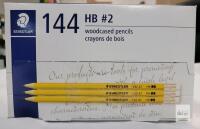New - 144 Staedtler HB #2 Woodcased Pencils - Pre-Sharpened