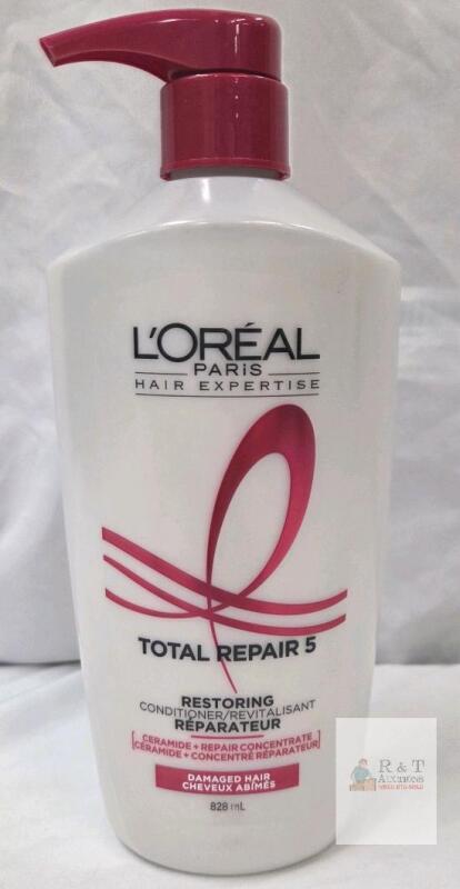L'Or&eacute;al Paris Total Repair 5 Restoring Conditioner, 28 fl oz (828 mL), Pump, Damaged Hair, UPC: 071249372535