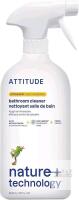 New ATTITUDE Bathroom Cleaner, EWG Verified, Plant-Based & Vegan, Safe for Bathroom Surfaces, Tiles, Tubs, Shower Walls, and Grout, Made in Canada, Citrus Zest Scent, 800 mL
