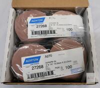 New - Norton A270 Grit:P500 Sanding Discs , 3"&times;⅞" . 200 Discs