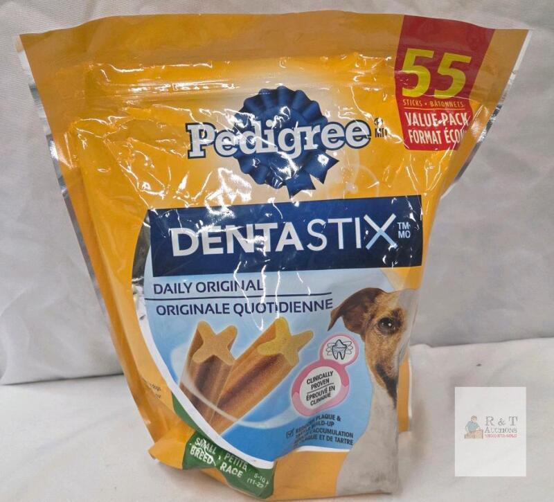 bb 2026 Pedigree Dentastix Dental Dog Treats, Daily Original, Small Breed, 55 Sticks, 1.54 lb Value Pack