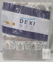 DEXI DXCA 2x5 ft Non-Slip Runner Rug, Beige Floral Pattern, Machine Washable