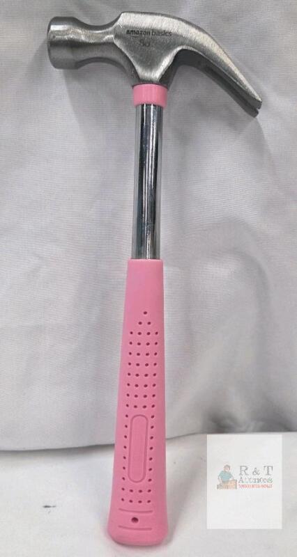 16 oz Claw Hammer with Pink Anti-Slip Grip