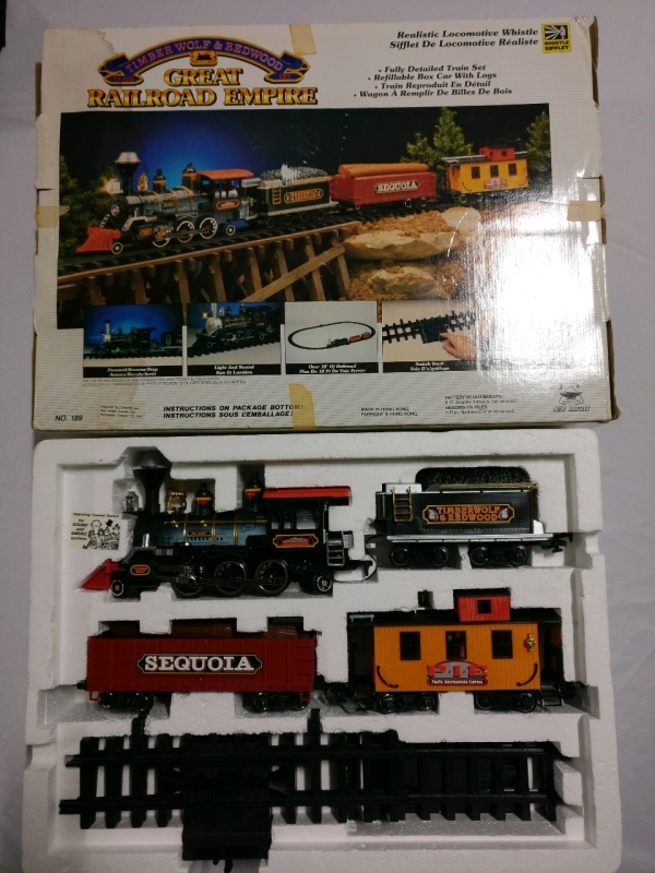 Vintage Timber Wolf & Redwood Train Set - Never Removed from Box