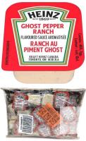 [bb 26JN05] New 60pcs HEINZ Ghost Pepper Ranch Individually Packaged Sauces, 25ml ea