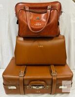 Vintage Suitcases- some scruffing- Interiors have slight musty smell.