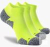 New - 6-Pairs XL Unisex Cushioned Compression Athletic Ankle Socks , Lime Green / Grey - 2