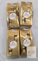 Ferrero Rocher Milk Chocolate Hazelnut, 4 x 100g Bags, Expiry Aug 2026, Batch L356K20NNO 03