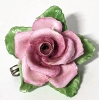 Vintage Coalport China Rose Pin, 2 Pinecone Trinket Dishes & Matching Trinket Box Made in Japan. - 6