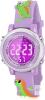 New Kids' Silicone Dinosaur Strap Watch With Grey Face, RGB Lights, Day/Week