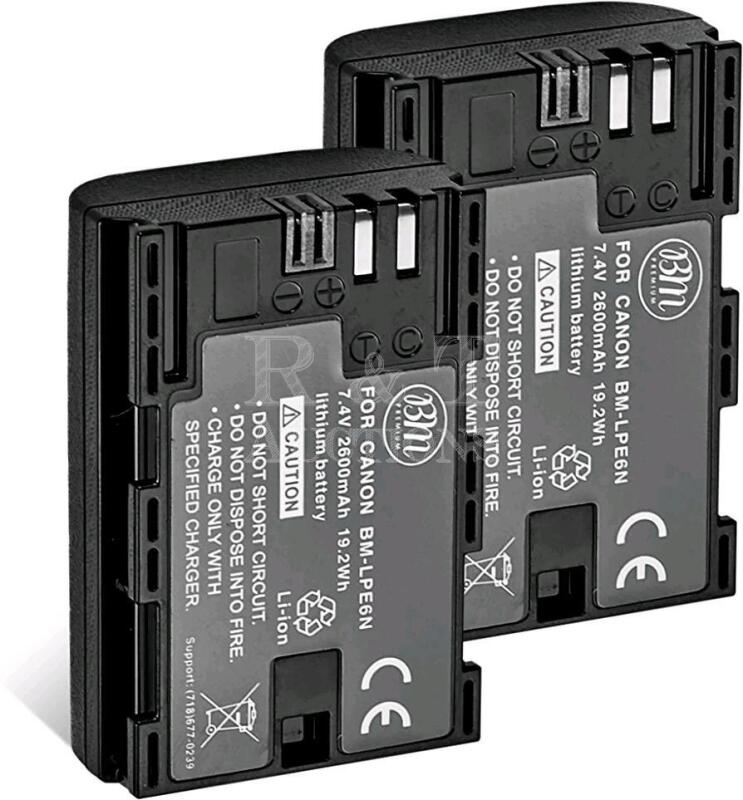 2 New BM Premium Li-Ion Batteries - 2600mAh