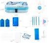New Blue Butterfly Diamond Painting Storage Containers, 30 Slots Diamond Art Accessories and Tools Kits Storage Box for Jewelry Beads - 2