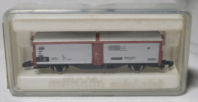 Marklin Mini-Club Z Gauge Sliding Wall Freight Car Toy Train Car , # 8623