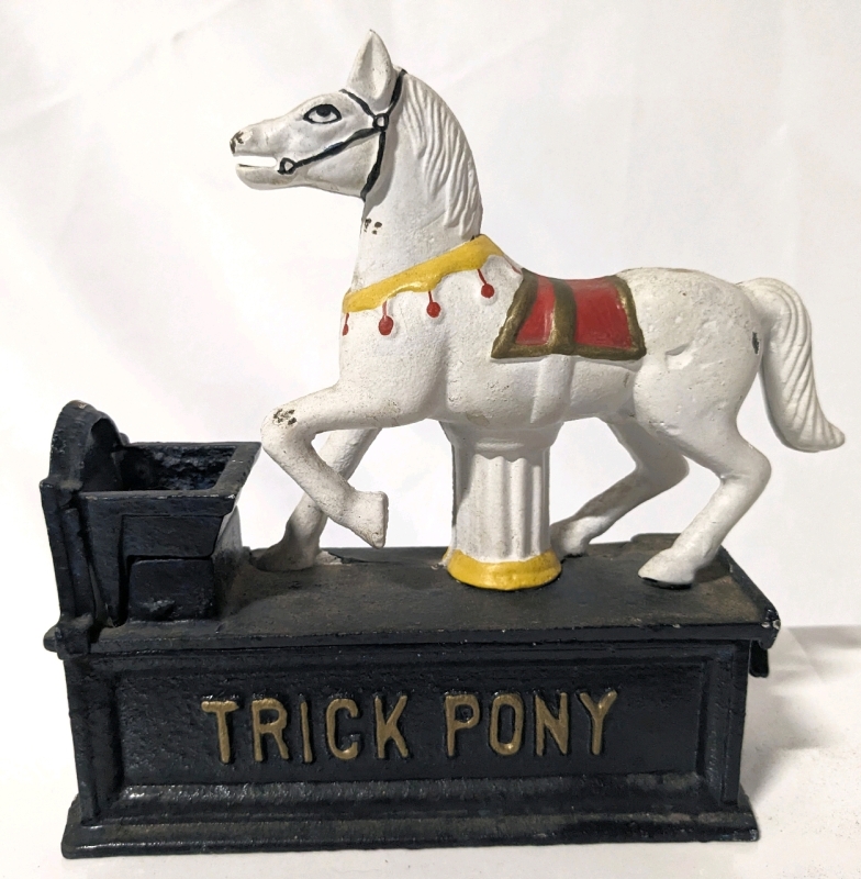 Cast Metal Mechanical Coin "Trick Pony"