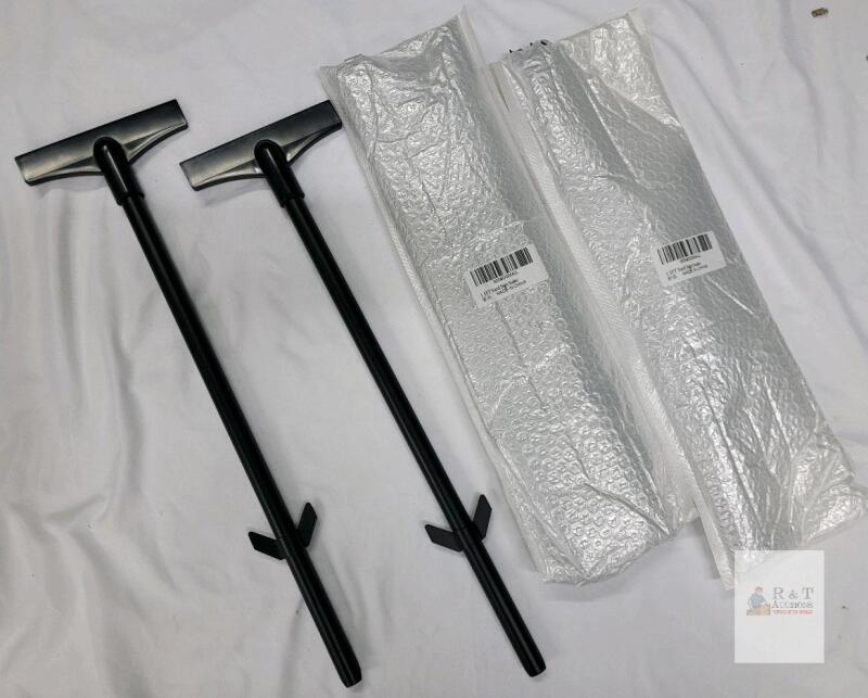 6 New 1.5ft (18") Yard Sale Sign Stakes (black)