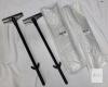 6 New 1.5ft (18") Yard Sale Sign Stakes (black)
