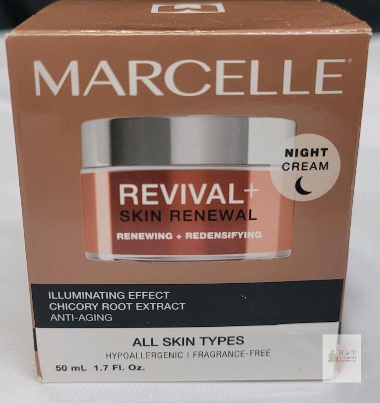 New - Marcelle Revival+ Skin Renewal Anti-Aging Night Cream . 50ml (1.7fl. oz.) Jar